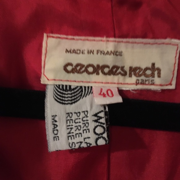 Vintage Georges Rech Paris cropped wool blazer - Picture 4 of 5